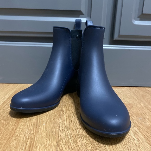 Sam Edelman Navy Blue Rain Boot - Picture 2 of 7